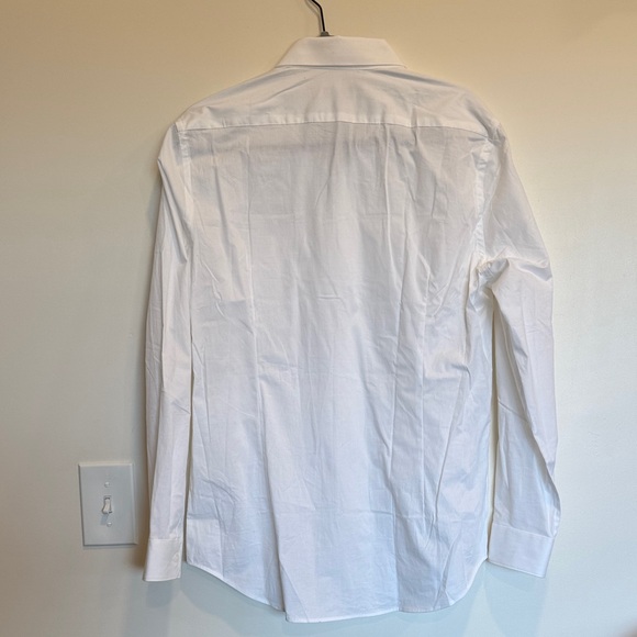 NWT Express Extra Slim 1MX Crisp White Women’s Button Up Shirt Size Medium - Picture 8 of 8